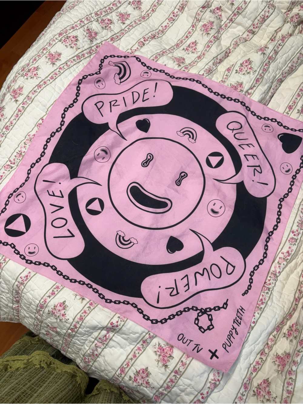 Artist Jaik Puppyteeth X OUT TV Pink Bandanna